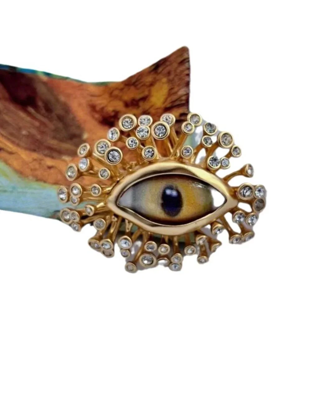 Schiaparelli Devil Eye Open Ring